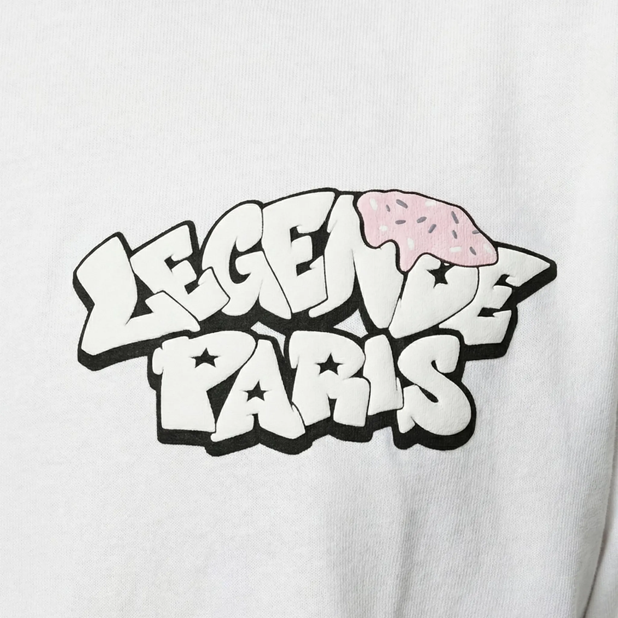 Detailed View of Légende Paris Cold World White T-Shirt